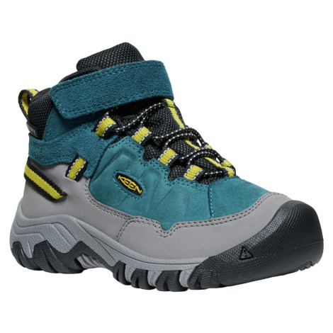 Dětské boty Keen Targhee IV Mid WP Children legion blue/antique moss 29EU