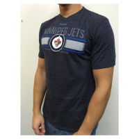 Winnipeg Jets pánské tričko Stripe Overlay navy