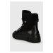 Semišové boty Gant Snowmont dámské, černá barva, na platformě, zateplené, 27543368.G00