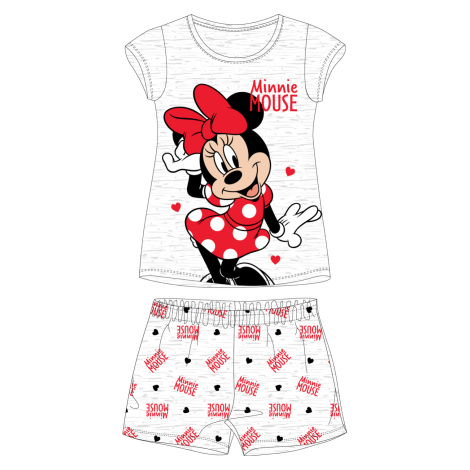 Minnie Mouse licence Dívčí pyžamo Minnie Mouse 5204B351W, světle šedý melír Barva: Šedá