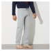 Jednobarevné pyžamové kalhoty, šedý melír