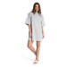 LA068 Bavlněné noční šaty oversized tričko - světle šedé