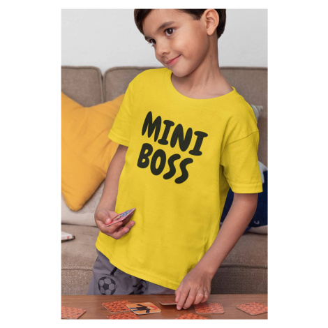 MMO Chlapecké tričko Mini boss Barva: Žlutá