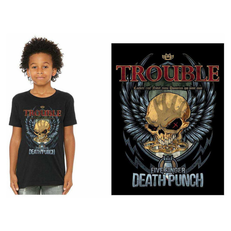 Five Finger Death Punch tričko, Trouble Black, dětské RockOff
