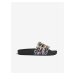 Černé dámské vzorované pantofle adidas Originals Adilette - Dámské