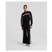 Kalhoty karl lagerfeld logo tape culottes black