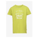 Světle zelené dětské bavlněné triko ALPINE PRO BADAMO