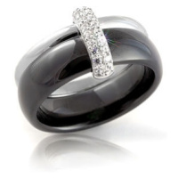 Modesi Černý keramický prsten QJRQY6269KL 54 mm