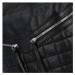 Dámská koženková crossbody taška s výrazným prošíváním  Accor, černá