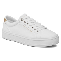 Tommy Hilfiger dámské bílé tenisky Essential Vulc Canvas Sneaker