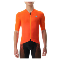 UYN Cyklistický dres s krátkým rukávem - BIKING AIRWING - oranžová/černá