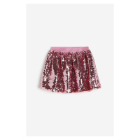 H & M - Sukně s flitry - růžová
