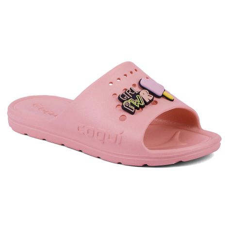 Coqui Long Dětské pantofle 6373 Baby Pink