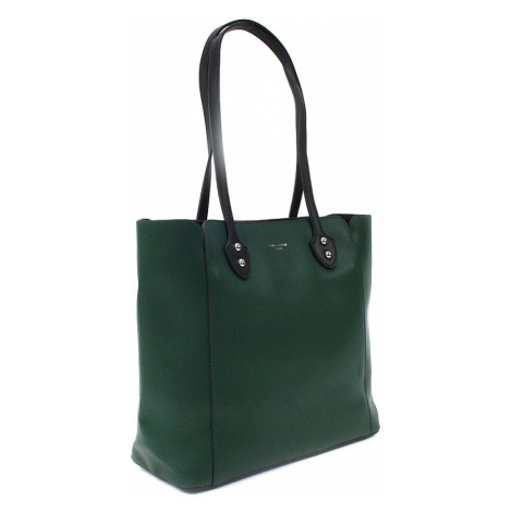 Tmavě zelená dámská zipová kabelka do ruky i přes rameno Berdine Sofia trade