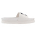 Tommy Jeans TJW ELEVATED FLATFORM SLIDE Bílá