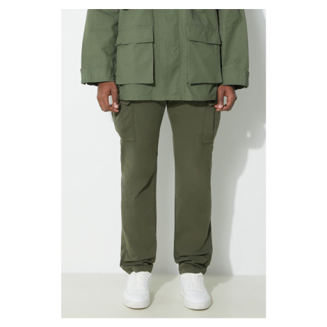 Kalhoty Napapijri M-Yasuni Sl pánské, zelená barva, ve střihu cargo, NP0A4H1GGE41