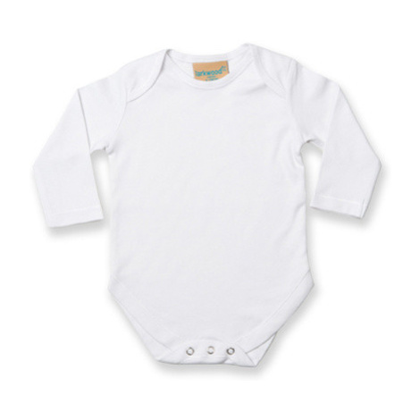 Larkwood Kojenecké body s dlouhým rukávem LW052 White