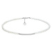 Manoki Perlový náhrdelník Ava - chirurgická ocel, sladkovodní perla WA511 Stříbrná 42 cm + 3 cm 