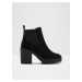 Černé dámské semišové kotníkové boty ALDO Chetta