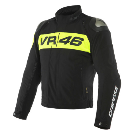 DAINESE VR46 PODIUM D-DRY moto bunda černá/neonově žlutá