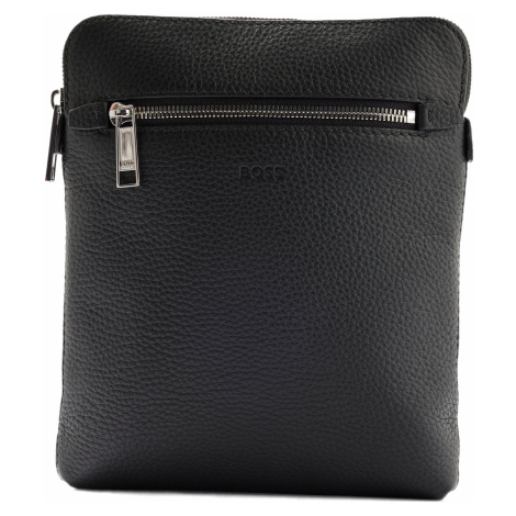 Černá kožená crossbody taška - BOSS