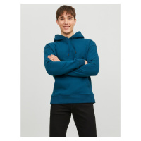 Modrá pánská basic mikina s kapucí Jack & Jones Star - Pánské