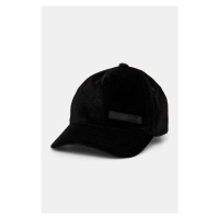 Bavlněná baseballová čepice EA7 Emporio Armani černá barva, 4F101.280048