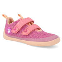 Barefoot dětské tenisky Affenzahn - Sneaker Knit Happy-Flamingo vegan růžové