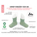 KipKep dětské ponožky Stay-on-Socks NEWBORN 1pár Grey