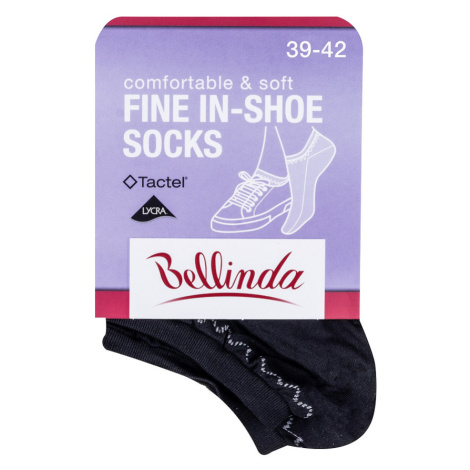 Bellinda FINE IN-SHOE vel. 39/42 dámské kotníkové ponožky 1 pár černé