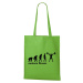 DOBRÝ TRIKO Bavlněná taška s potiskem Evoluce fitness Barva: Apple green