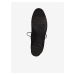 Černé kotníkové boty na podpatku v semišové úpravě Tamaris
