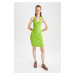 DEFACTO bodycon Sleeveless Mini Short Sleeve Knitted Dress