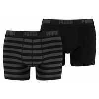 Pánské boxerky Stripe 1515 2Pack 591015001 200 Black/grey - Puma