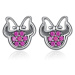 GRACE Silver Jewellery Stříbrné náušnice Disney Minnie - stříbro 925/1000 E-PAS414/130 Stříbrná