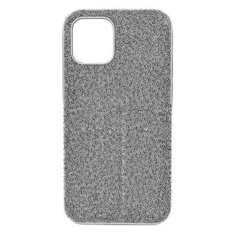 Obal na telefon iPhone 12/12 Pro High od značky Swarovski šedá barva