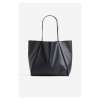 H & M - Taška shopper's povrchovou vrstvou - černá