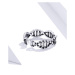 Stříbrný prsten ve tvaru DNA SCR643 LOAMOER