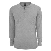 Basic Henley L/S Tee - grey