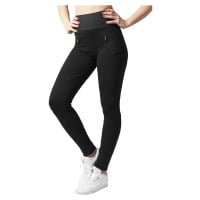 Dámské legíny s vysokým pasem Interlock blk/blk