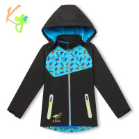 Chlapecká softshellová bunda KUGO HK3123, černá Barva: Černá