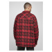 Southpole Flannel Quilted Shirt Jacket - darkred
