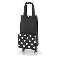 Nákupní taška na kolečkách Reisenthel Foldabletrolley Dots white