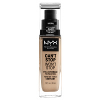 NYX Professional Makeup Can't Stop Won't Stop 24 hour Foundation Vysoce krycí make-up - 07 Natur
