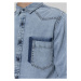 Urban Classics Denim Pocket Shirt freshblue wash