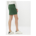 Zelená pouzdrová sukně v semišové úpravě VILA Faddy