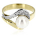 Diamantový prsten s perlou 32266