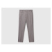 Benetton, Gray Slim Fit Cotton Chinos