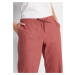 BONPRIX 3/4 lněné kalhoty Barva: Červená, Mezinárodní