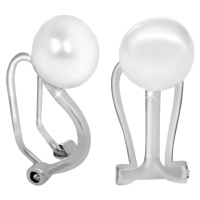 JwL Luxury Pearls Stříbrné náušnice klipsy s pravou perlou JL0398